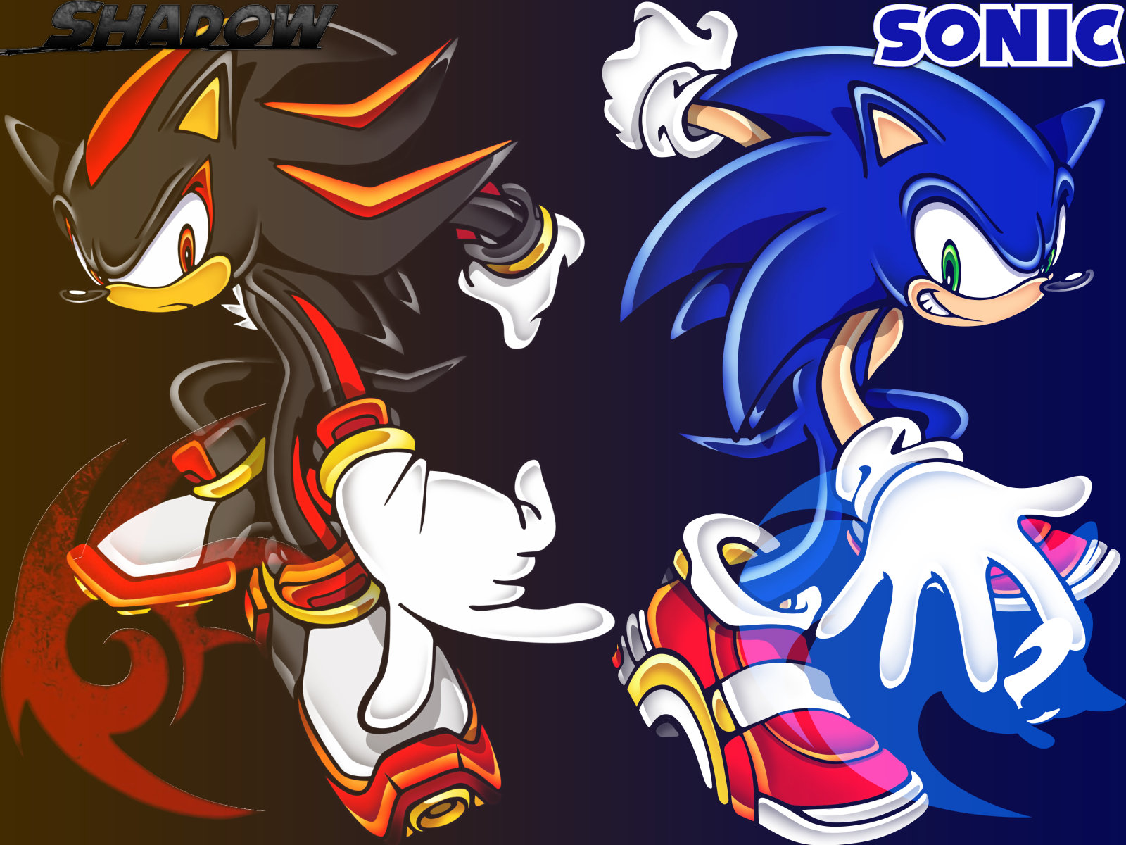 3d обои Реклама игры Sonic Shadow  ежики # 37957