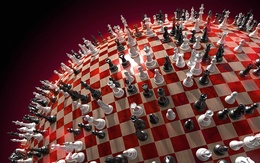 3d обои Необычные шахматы  3d графика