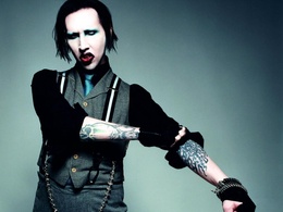 3d обои Marilyn Manson Мэрлин Мэнсон закатывает рукава  готические