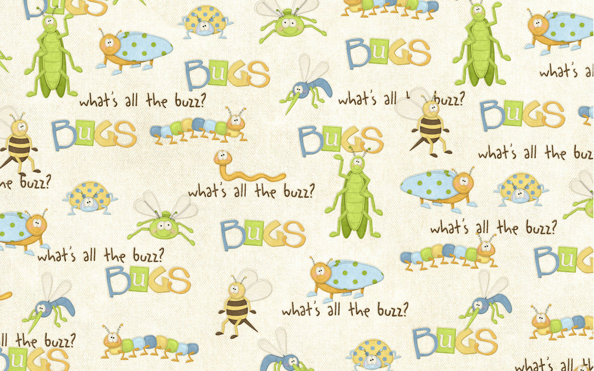 3d обои Нарисованные букашки, кузнечик, божья коровка, пчелка, комар, червячок, паук, BUGS whats all the buzz?  пауки # 68352