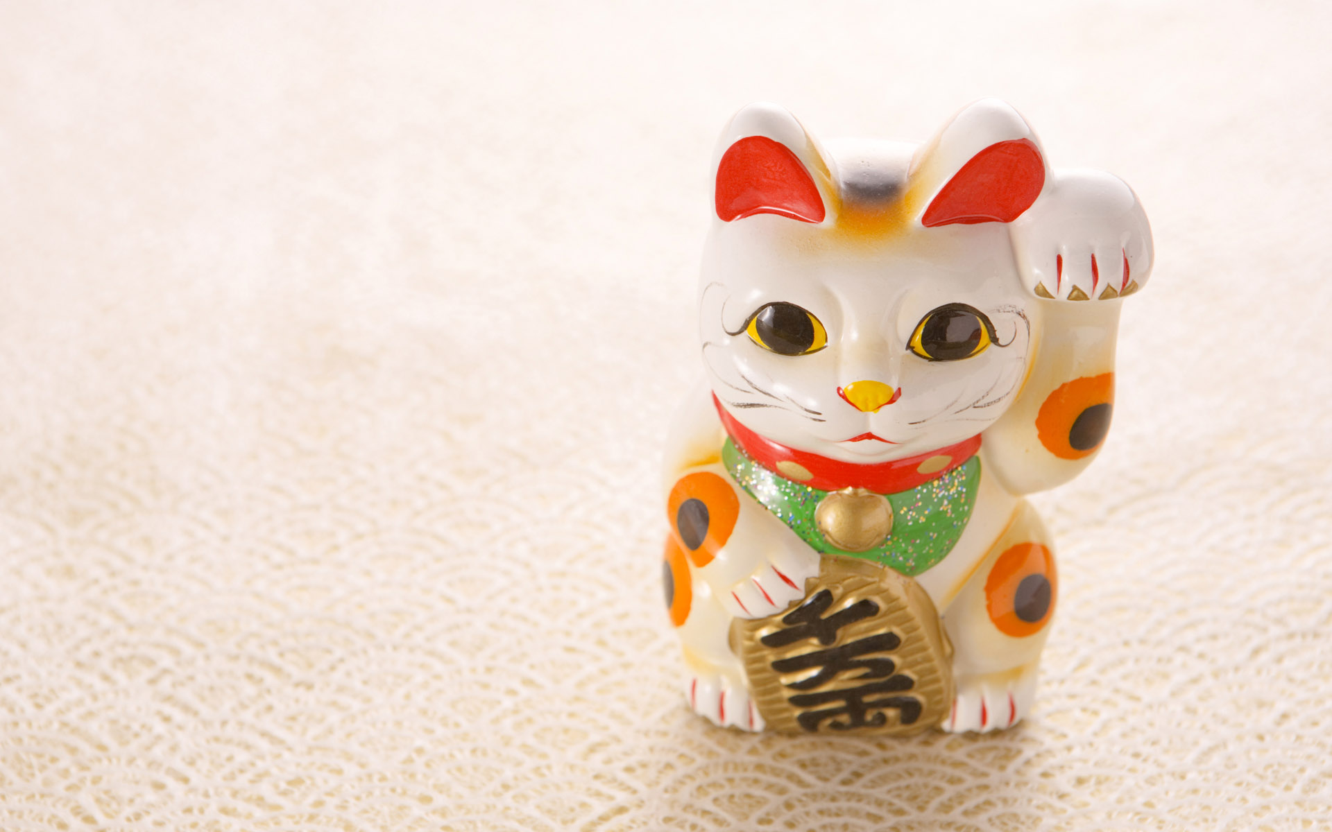 3d обои Японская копилка в виде кошки (Манэки-неко)  интерьер # 44095