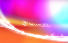 3d обои Виндоус, Windows Se7en Energize your world  абстракция