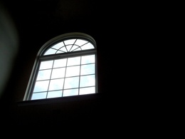 3d обои Окно в темной комнате  минимализм