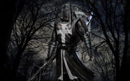 3d обои Темный рыцарь средневековья  милитари