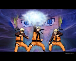 3d обои Uzumaki Naruto  глаза