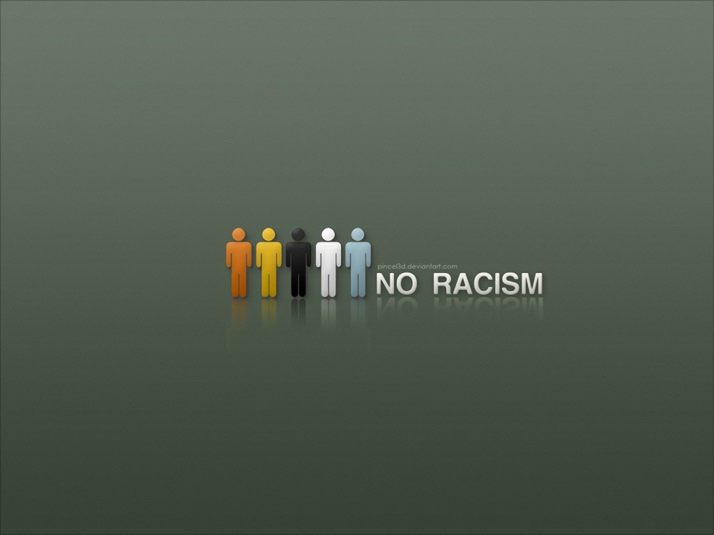 3d обои No racism  минимализм # 54665