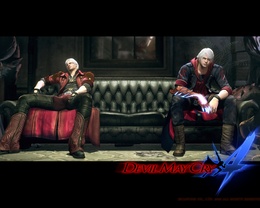 3d обои Devil May Cry IV: Dante & Nero  игры