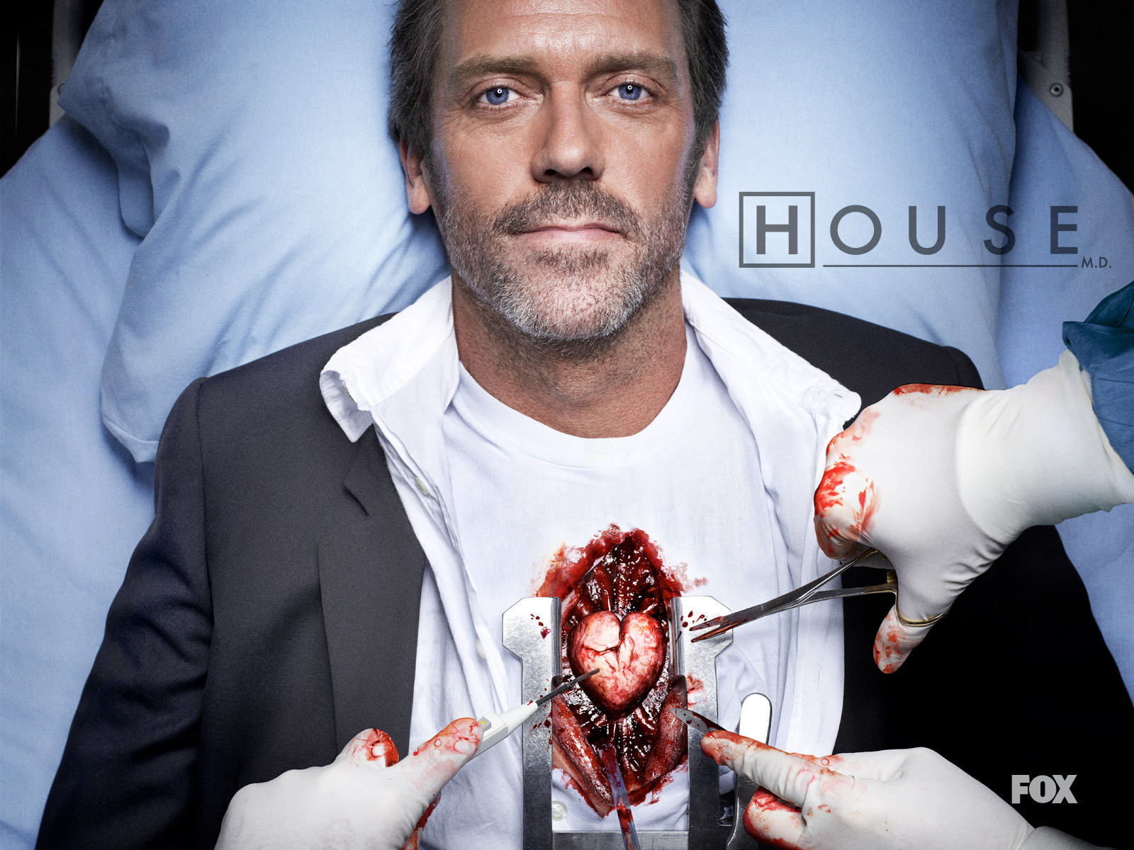 3d обои Хаусу делают операцию на сердце в сериале «House M. D.» (House M. D.)  медицина # 53415
