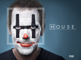 3d обои Хаус загримирован под клоуна в сериале «House M. D.» (House M. D.  Fox)  кино