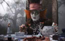 3d обои Алиса в стране чудес (Alice in Wonderland) - Алиса и Безумный Шляпник (Джонни Депп)  кино