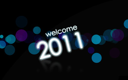 3d обои Welcome 2011  новый год