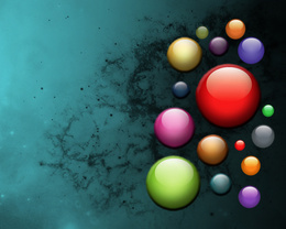 3d обои Цветные шарики  3d графика