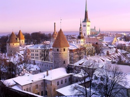 3d обои Последствия снегопада у соседей, в Таллинне.  зима
