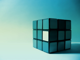 3d обои Однотонный кубик Рубика  игрушки