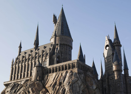 3d обои Замок Хогвартс в парке развлечений «волшебный мир Гарри Поттера» в Орландо  3072х2304