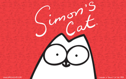 3d обои Simons cat  кошки