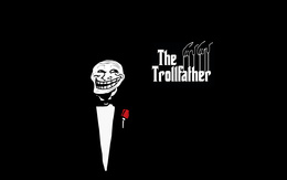 3d обои Пародия на постер крестного отца - The trollfather  монстры