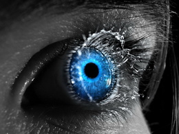 3d обои Голубой глаз  сюрреализм