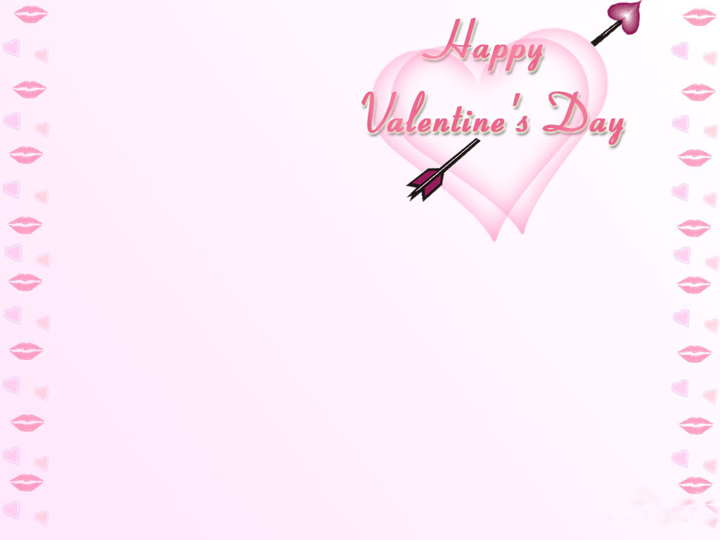 3d обои Сердца, пронзённые стрелой Амура... (Happy Valentines Day.)  позитив # 68674