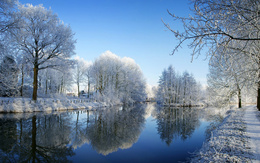 3d обои Красивая природа  зима
