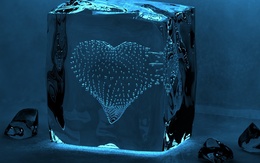 3d обои ледяное сердце  3d графика