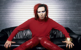 3d обои Marilyn Manson в эпоху альбома Mechanical Animals  1440х900
