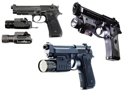 3d обои Разные пистолеты со съемными фонариками  2048х1536