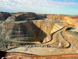 3d обои Австралия... «Биг Пит» («Большая яма»), золотой рудник у Калгурли  дороги