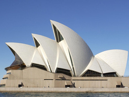 3d обои Австралия , здание  оперы в Сиднее...  дома