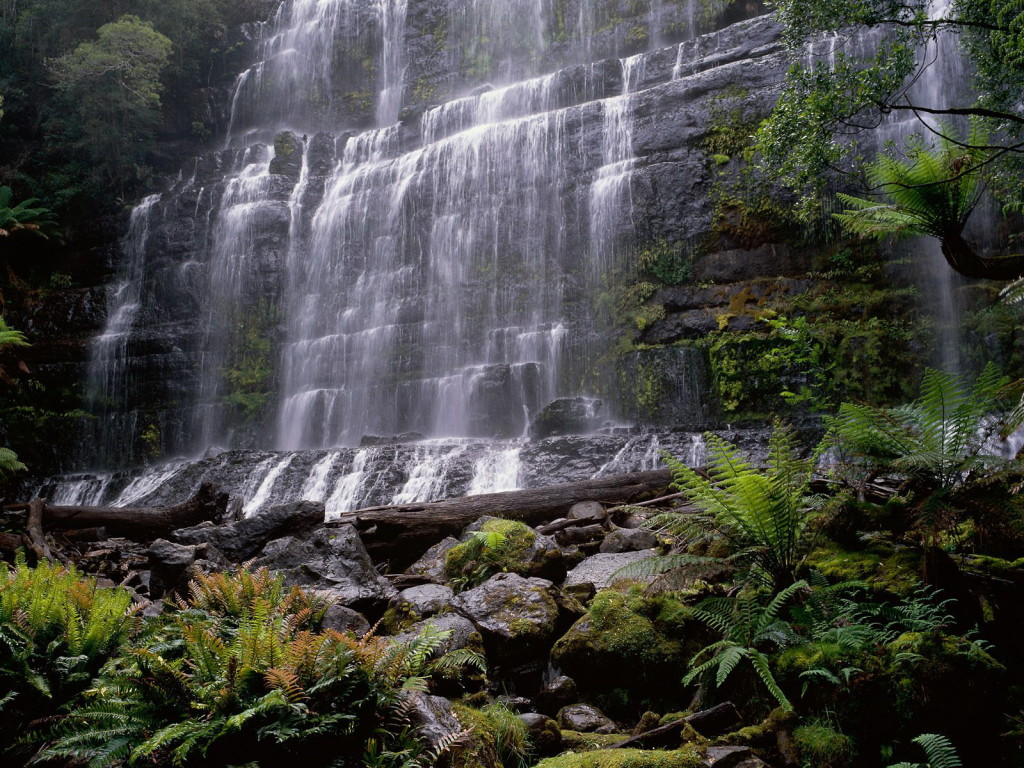 3d обои Водопад Рассел Фолс , Австралия...  1024х768 # 318