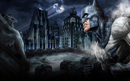 3d обои Бэтмен готов сражаться со злом  летучие мыши