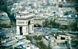3d обои Триумфальная арка в Париже  авто