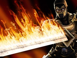 3d обои Mortal Kombat - Scorpion  3d графика
