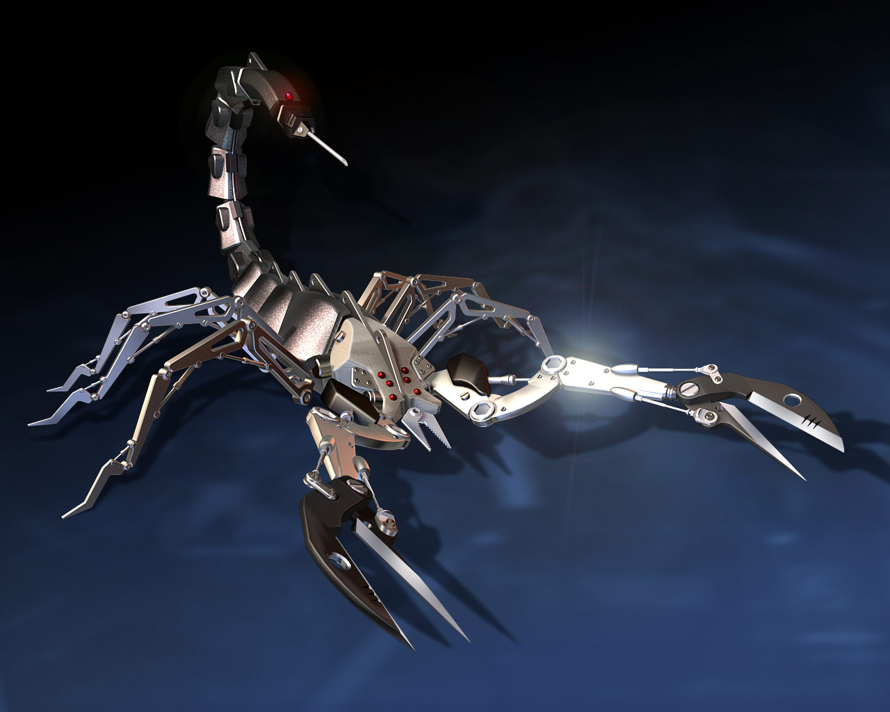 3d обои Робот - скорпион...  насекомые # 59901