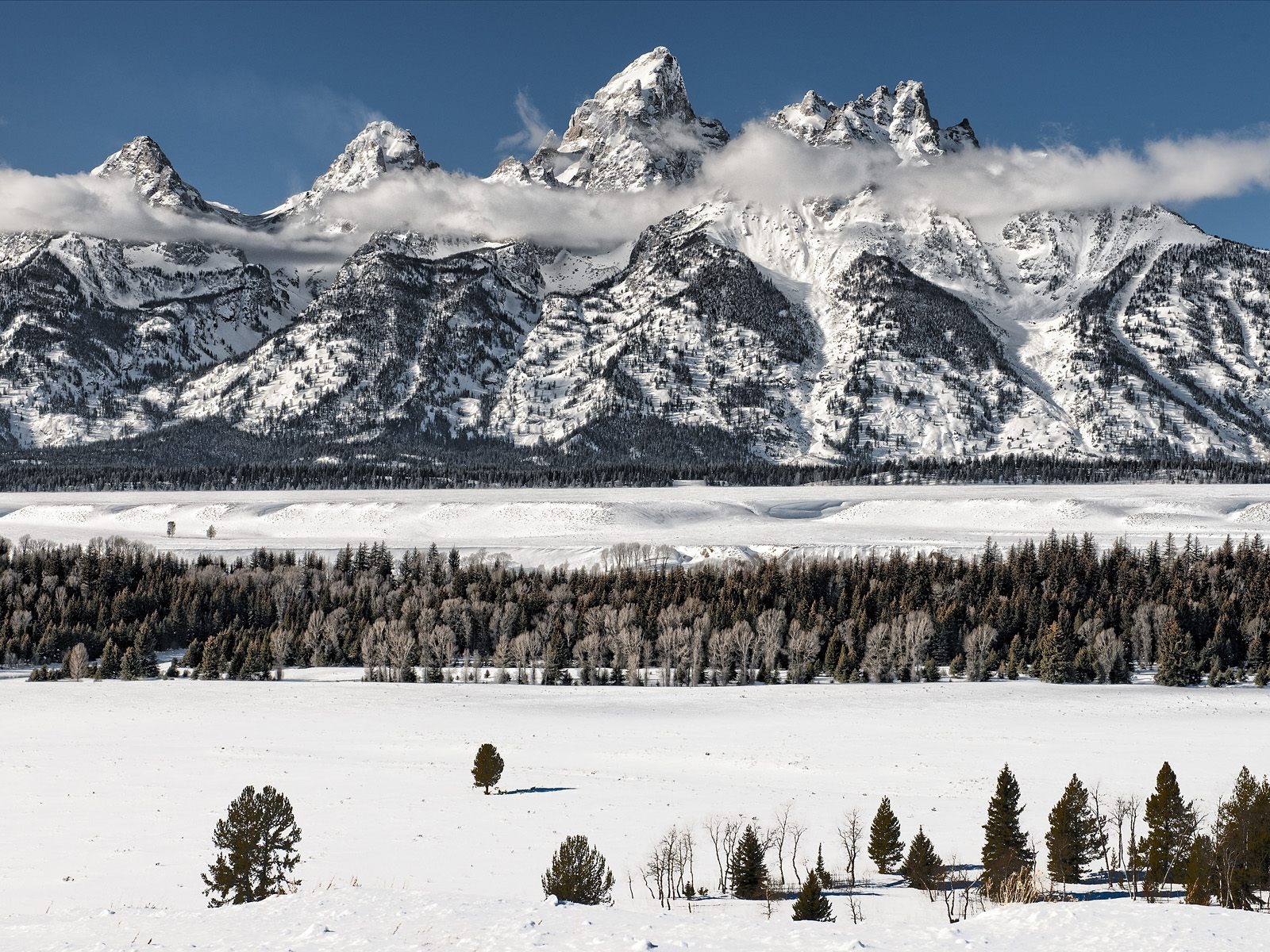3d обои Вайоминг / Wyoming-красивые места для активного отдыха  снег # 80683
