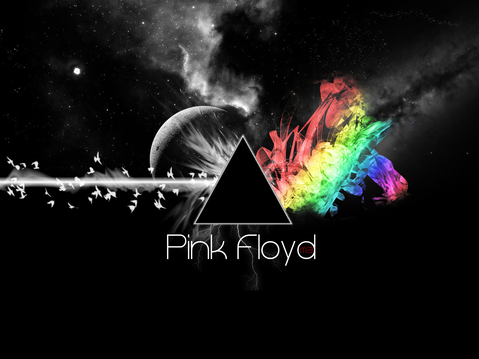3d обои Pink Floyd  абстракция # 18376