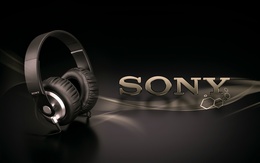 3d обои Наушники фирмы Сони/Sony (Sony)  реклама