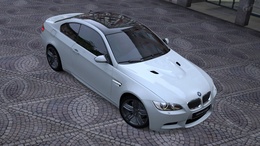 3d обои Белый автомобиль BMW M3 Coupe  авто