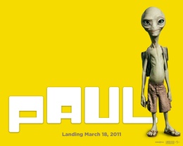3d обои Обои из фильма «Пол, Секретный материальчик» / «Paul» (Landing March 18, 2011)  фантастика