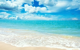 3d обои Голубое море и небо  лето