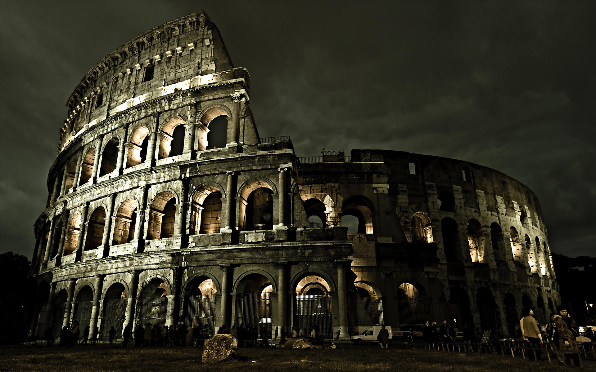 3d обои Рим, Колизей  ночь # 67584