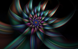3d обои Цветастый спиралевидный цветок  абстракция