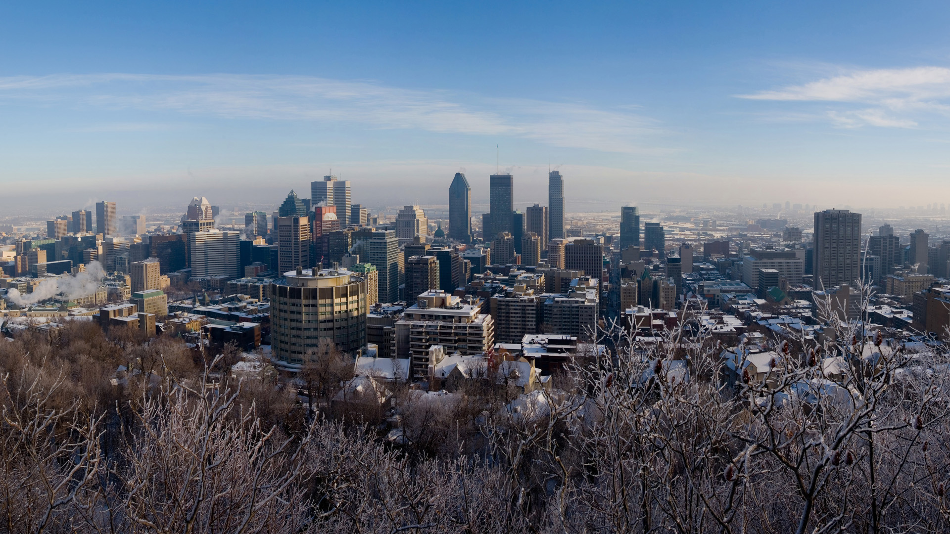 3d обои Монреаль (Канада) в дневном свете зимой  зима # 40849