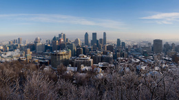3d обои Монреаль (Канада) в дневном свете зимой  город