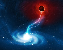 3d обои Чёрная дыра  космос