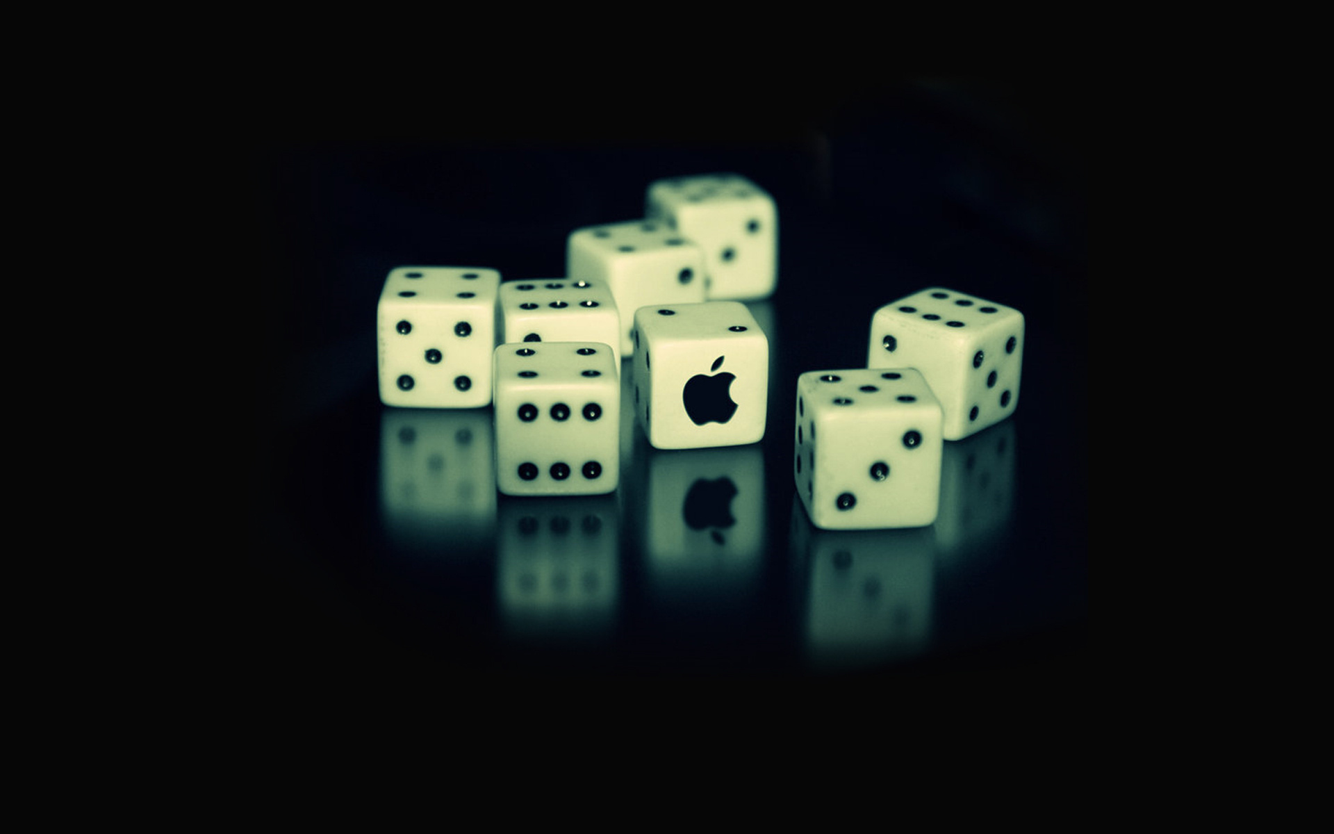3d обои Логотип Apple на игральных костях  игры # 41687
