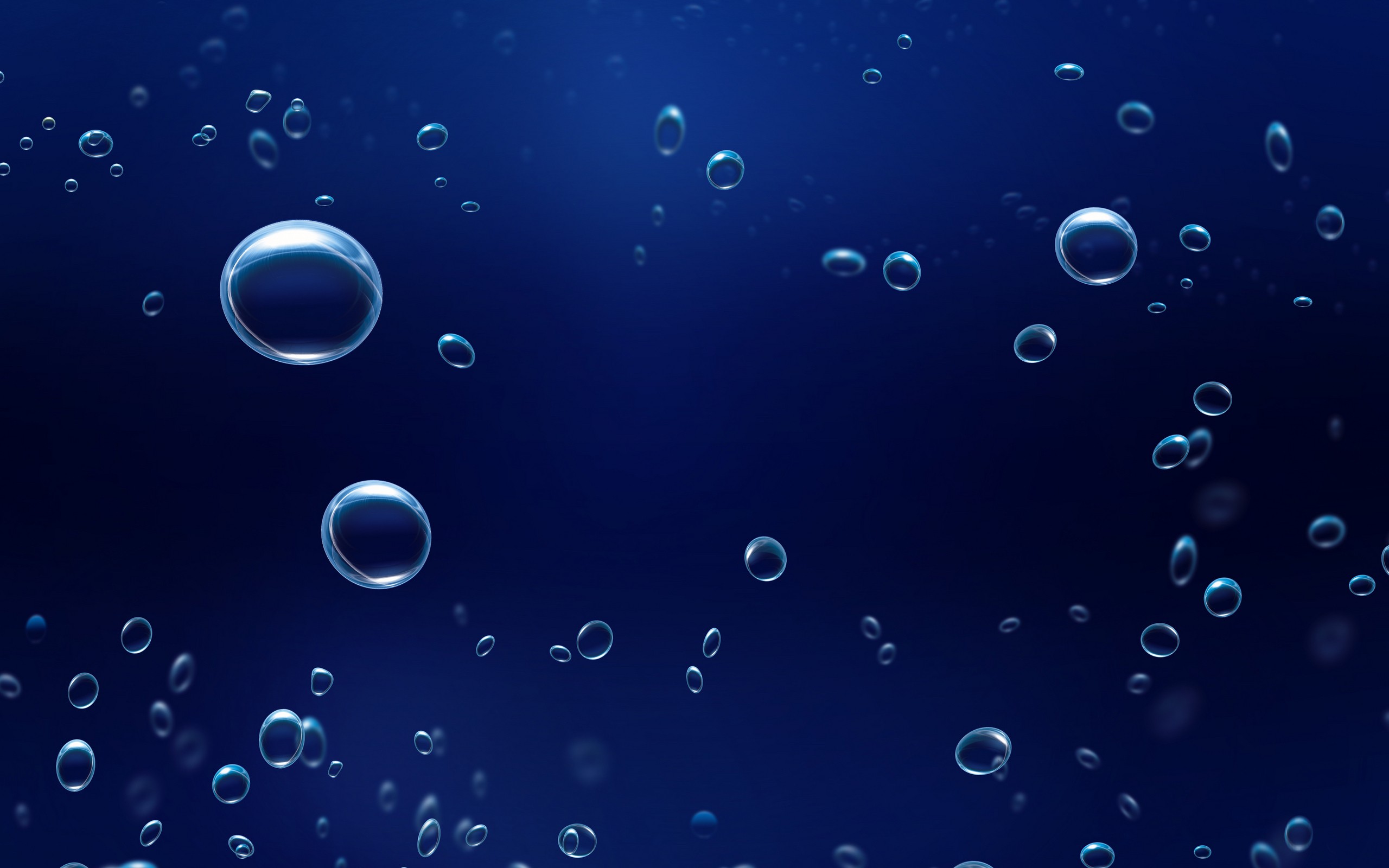 3d обои Пузыри в воде  3d графика # 17548