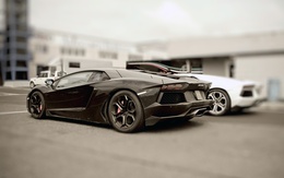 3d обои Lamborghini на стоянке  авто