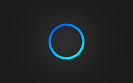 3d обои Голубой круг на сером фоне  минимализм
