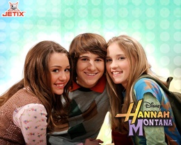 3d обои Майли, Оливер и Лили, сериал Ханна Монтана (Jetix, Hannah Montana, Disney)  эмоциональные